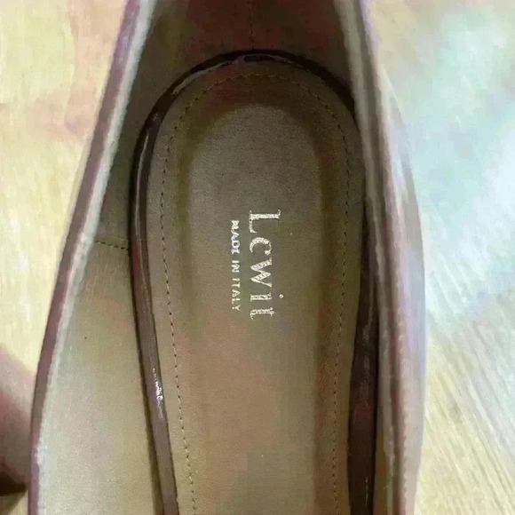 Lewit Amara Antique Loafer Blush Block Heels - Picture 5 of 8